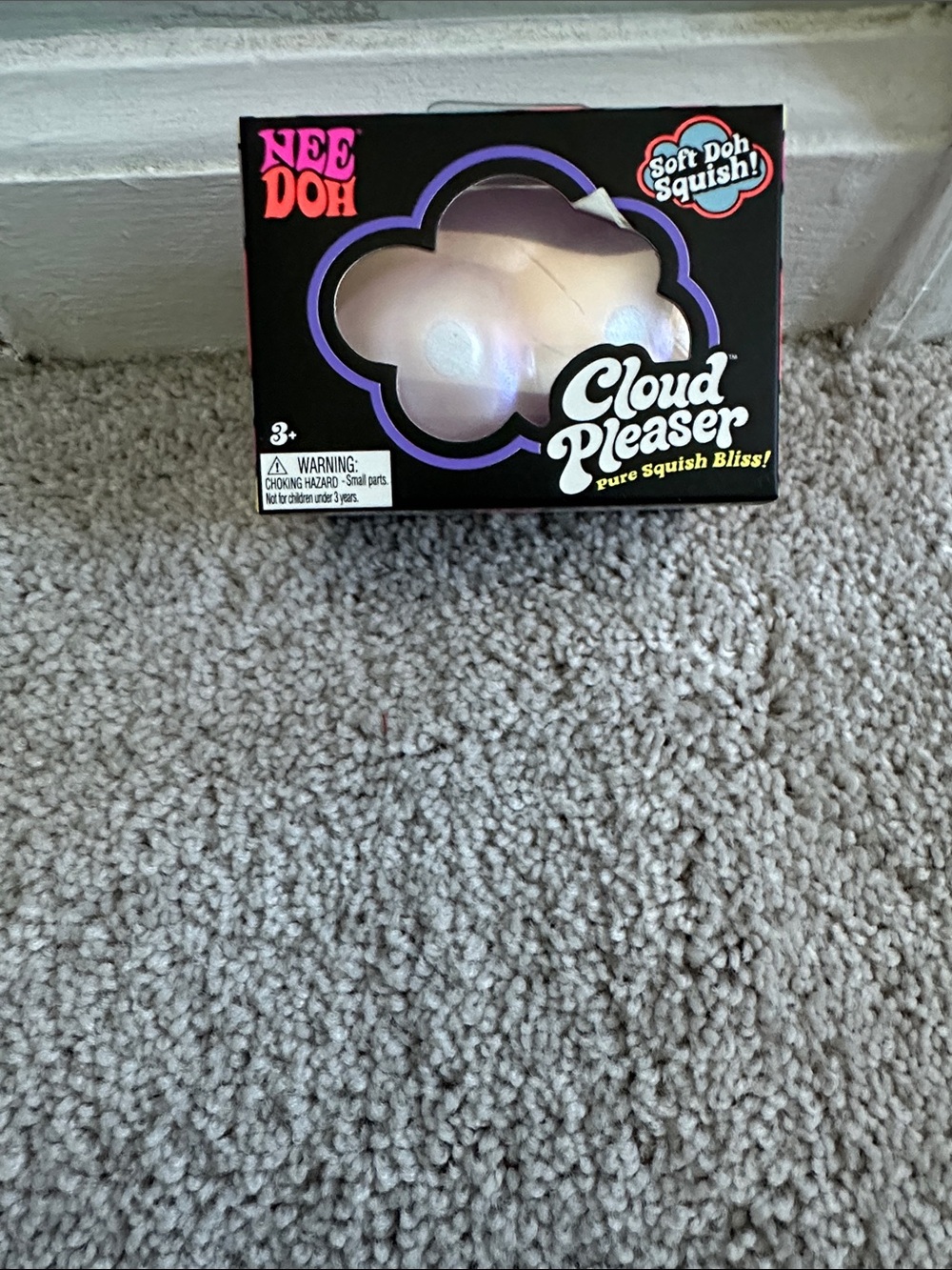 Pleaser Cloud Pleaser Soft Squish Toy - Pearlescent Pink & White